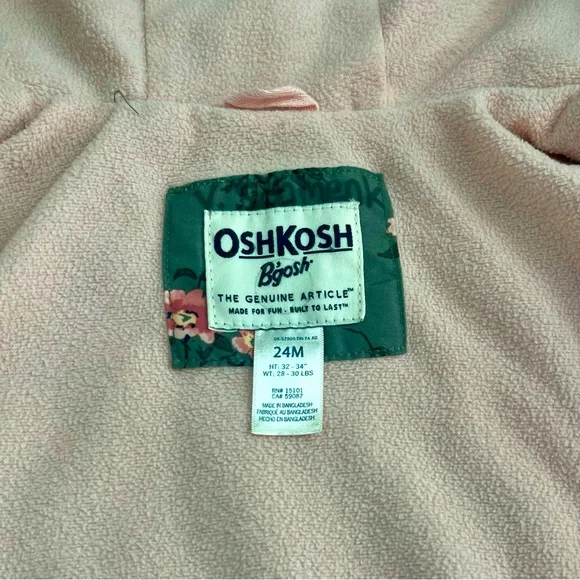 24mo OshKosh B’gosh Midweight Jacket - Picture 5 of 9
